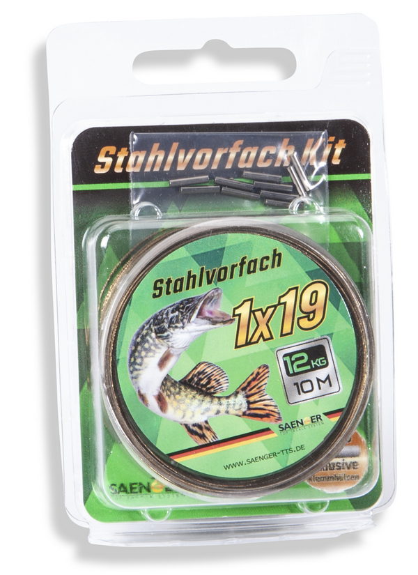 SÄNGER 1x19 Stahlvorfach Kit 10m/12kg SÄNGER 1x19 Stahlvorfach Kit 10m/12kg