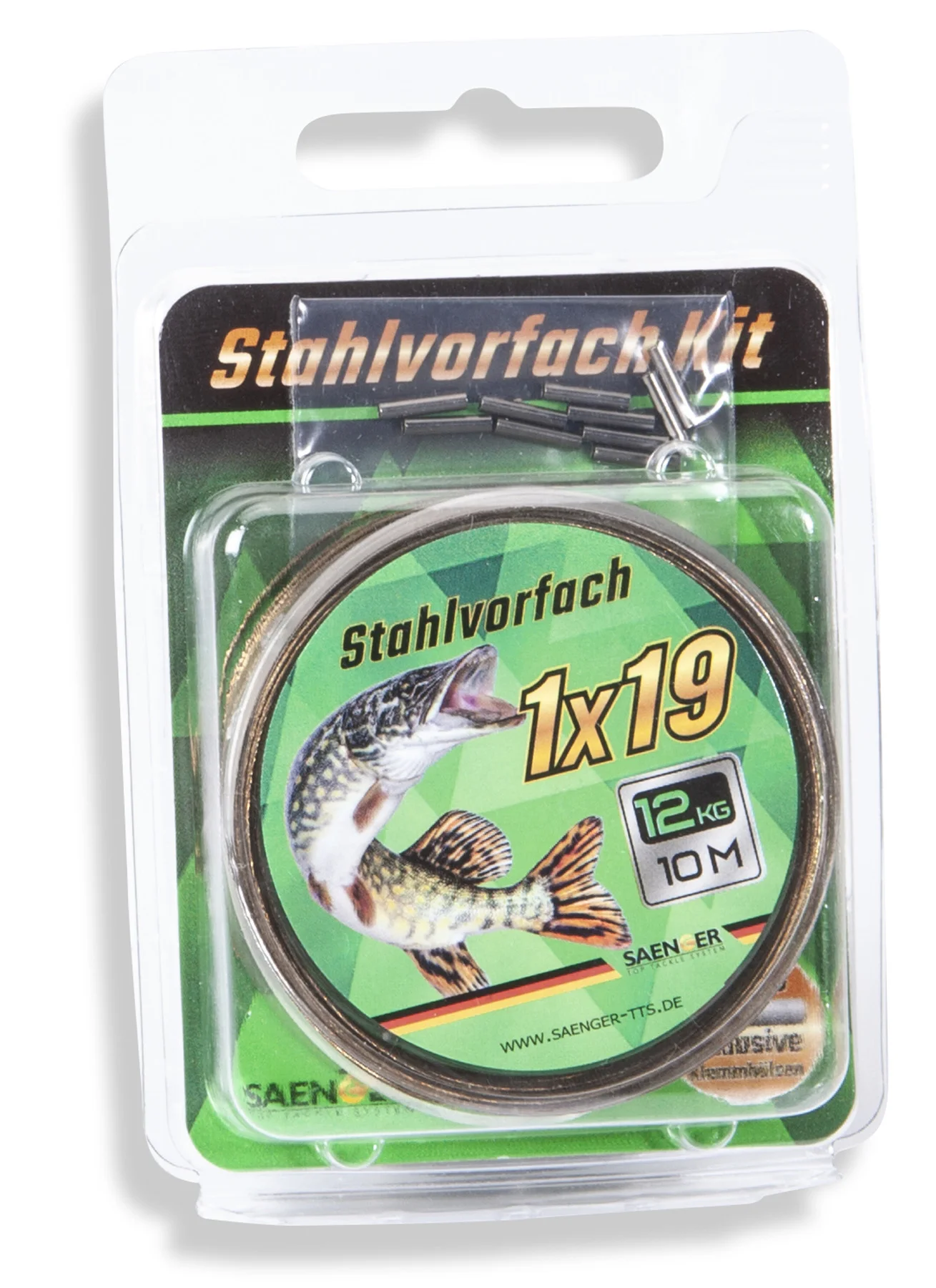 SÄNGER 1x19 Stahlvorfach Kit 10m