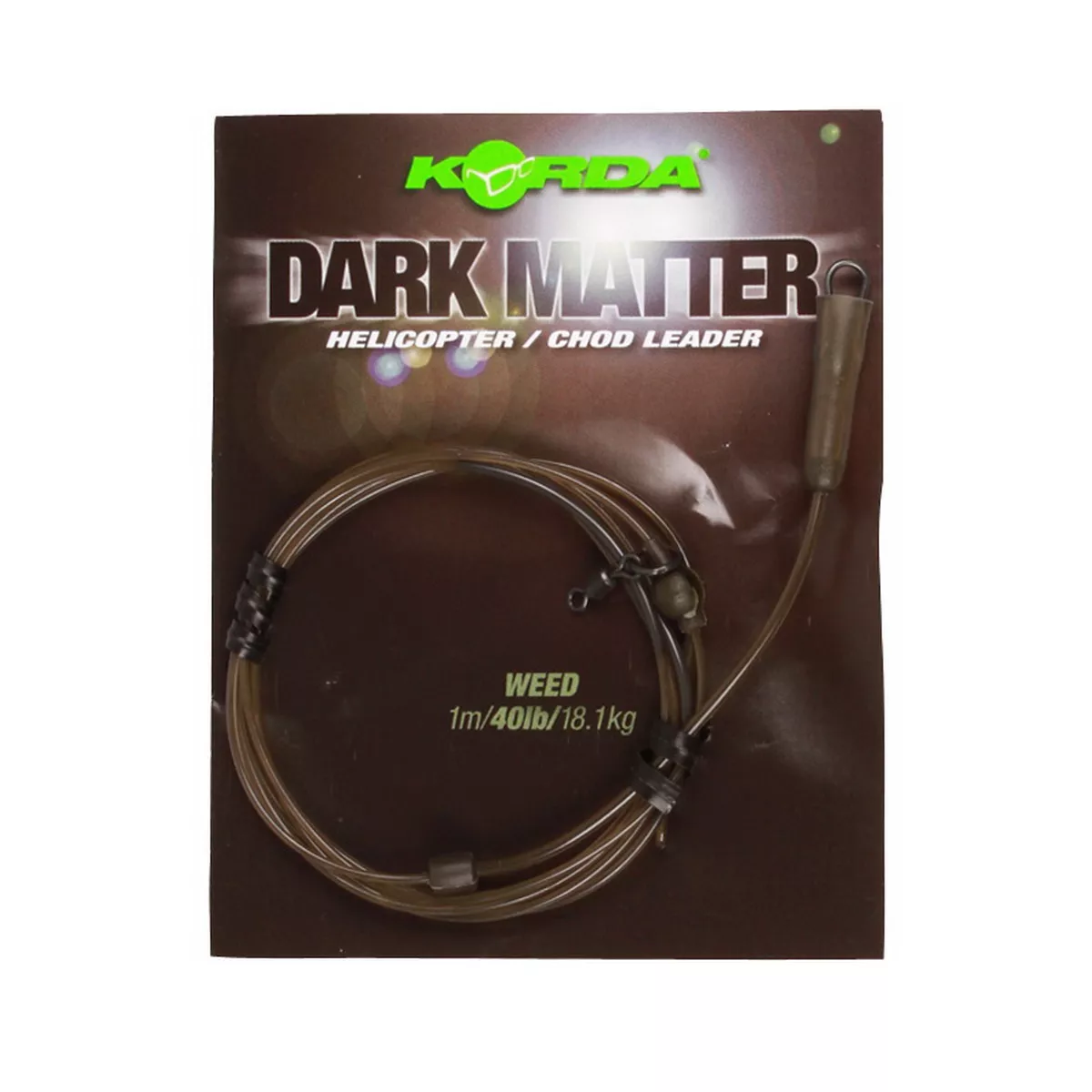 KORDA Dark Matter Leader Heli Weed 40lb 1m