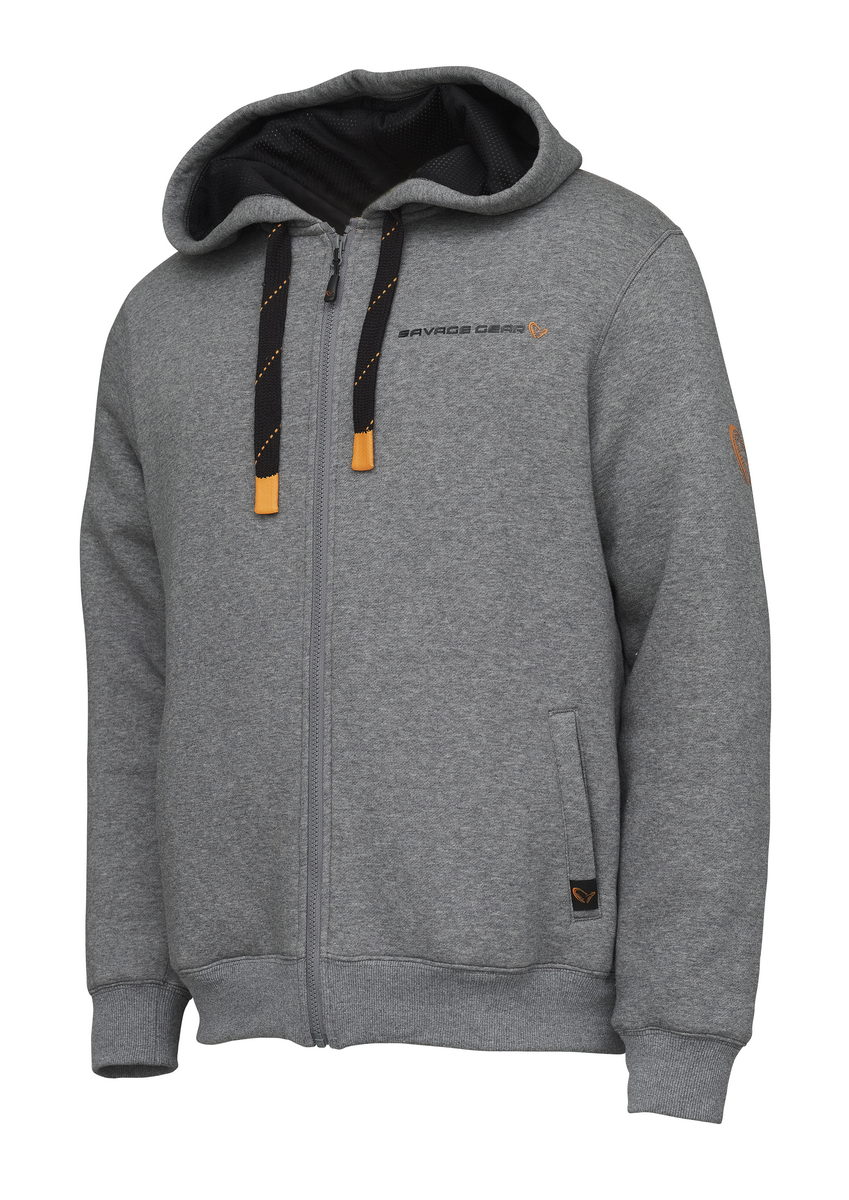 SAVAGE-GEAR Classic Zip Hoodie L Grey Melange SAVAGE-GEAR Classic Zip Hoodie L Grey Melange