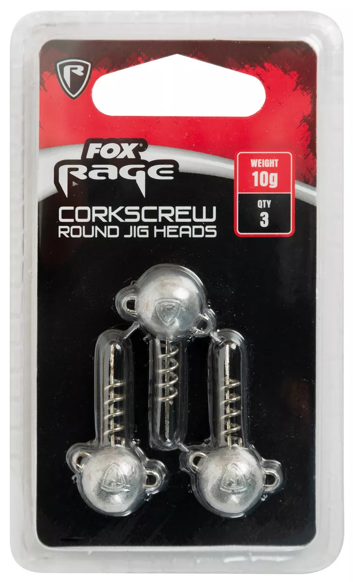FOX RAGE Corkscrew round jig head