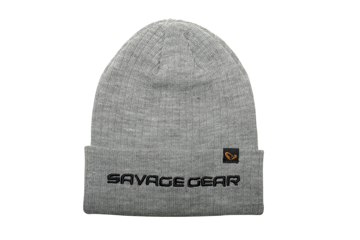 SAVAGE-GEAR Fold-Up Beanie One Size Light Grey Melange