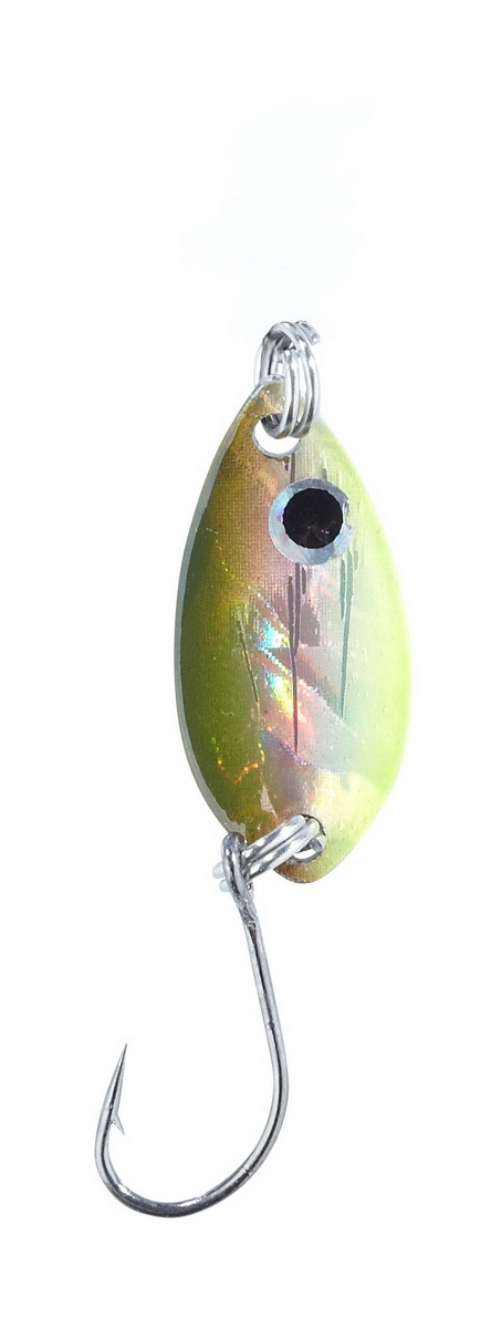 BALZER Trout Attack Forellenblinker Leaf pink 1,5g — Gelb Rot Schwarz 1.50