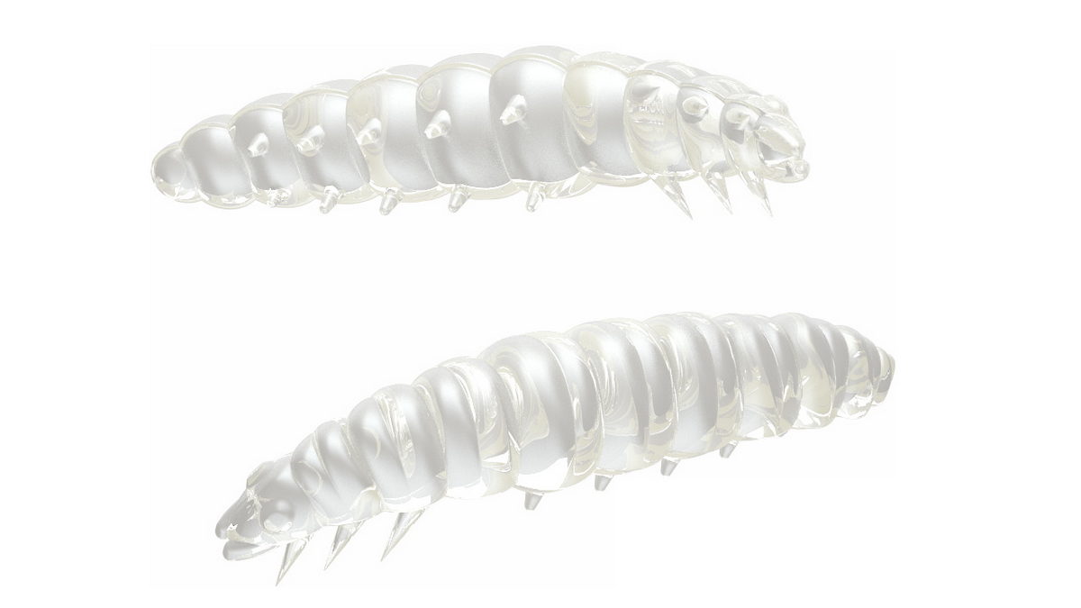 LIBRA LURES Larva 30 Cheese 001-White 15st, Forellenköder, schwimmend und aromatisiert — 2.50 Silver Pearl Cheese