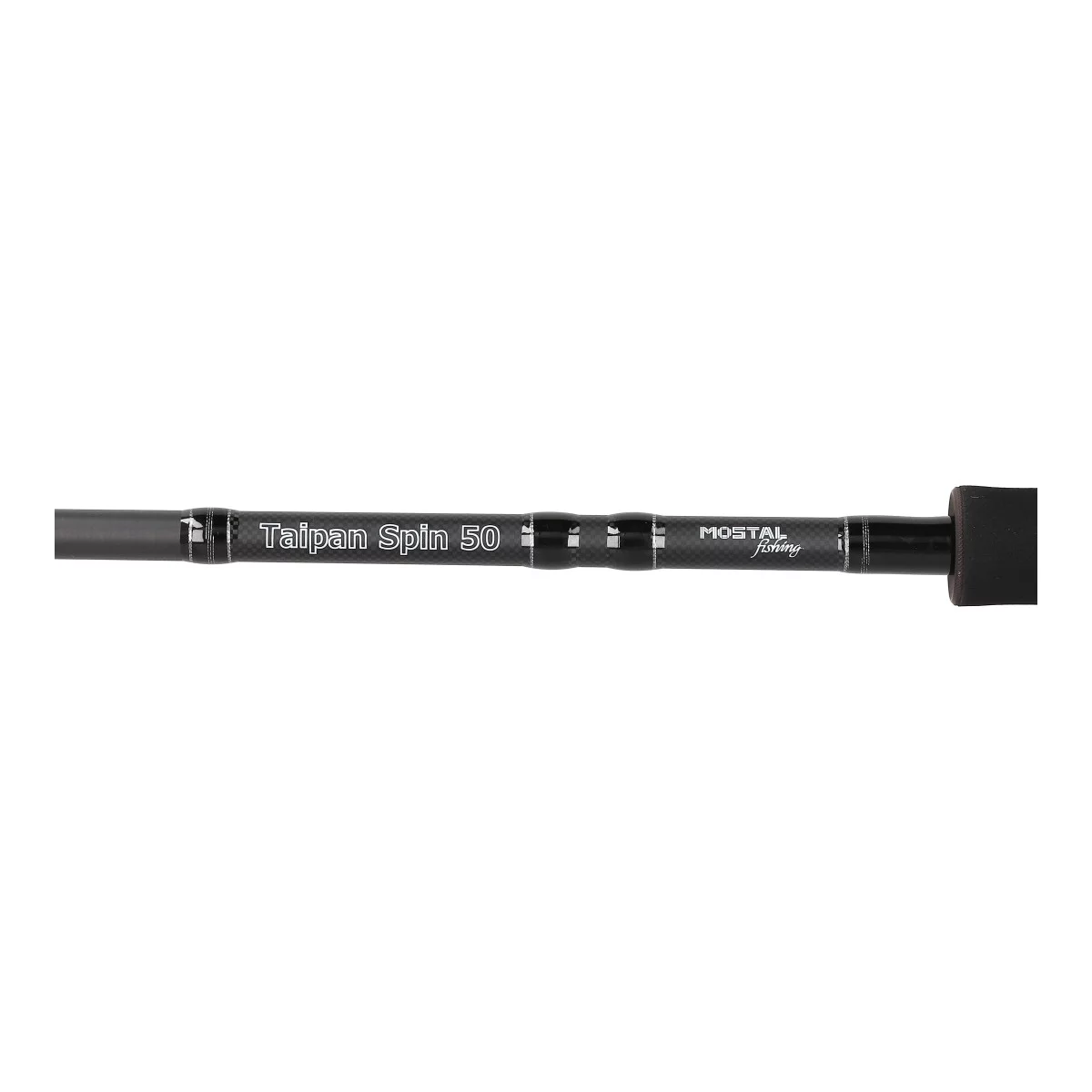 MOSTAL Taipan Spin 2.40m 50g Combo mit Alu Pro 3500 CO Braid Detail Griff