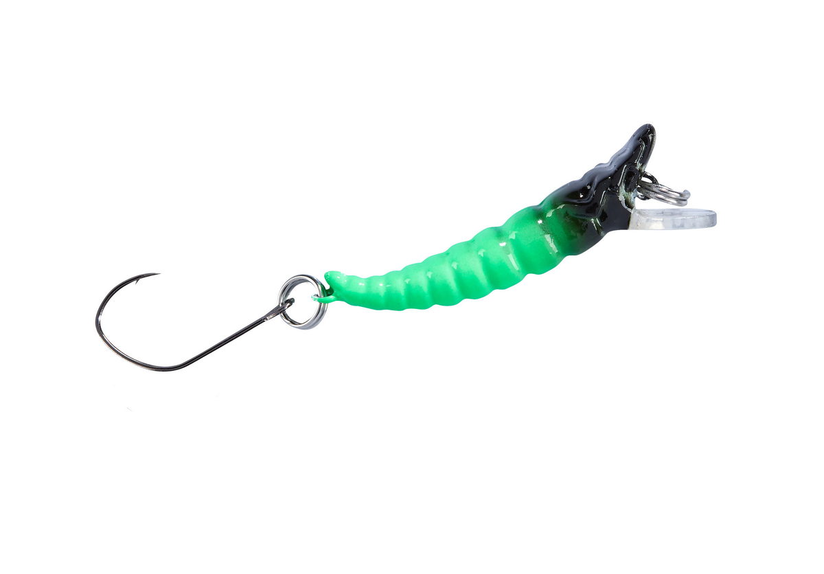 BALZER Trout Attack Mr. Maggot natur 3,5cm 3g — 3.50 UV leuchtgrün