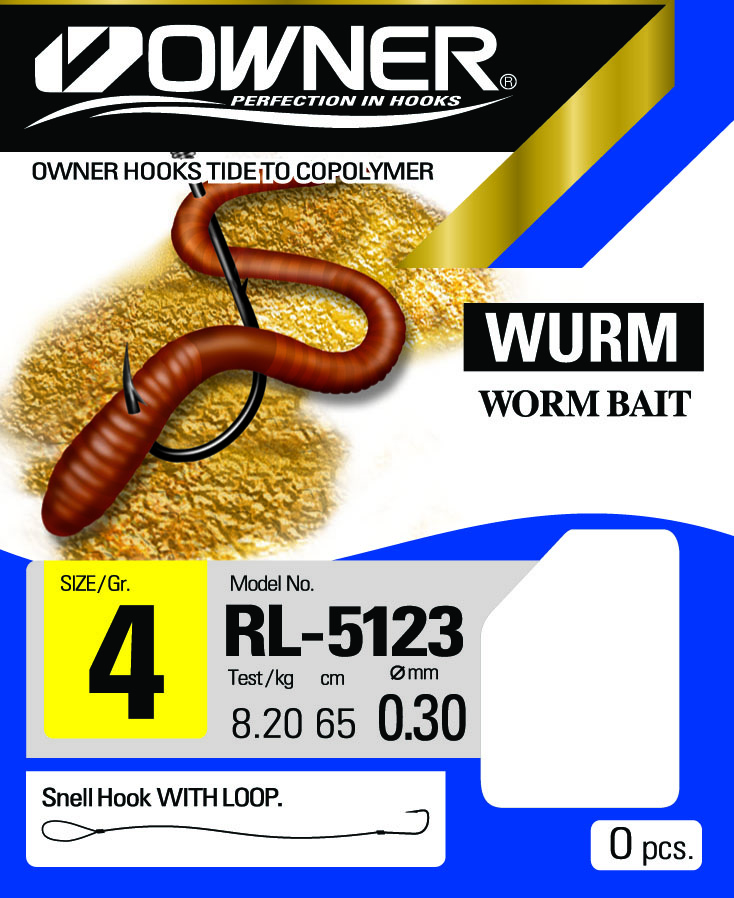OWNER Wurmhaken RL-5123 Größe 6 7st