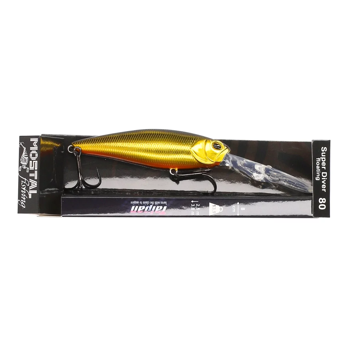 TAIPAN Super Diver Chrome Gold 80mm