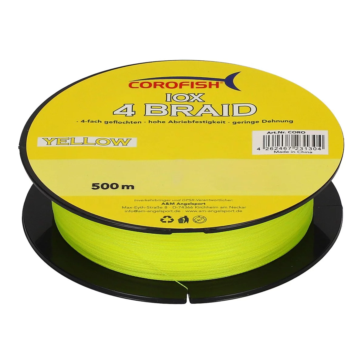 COROFISH IOX 4 Braid 0.10mm Yellow 500m 5.90kg COROFISH IOX 4 Braid 0.10mm Yellow 500m 5.90kg
