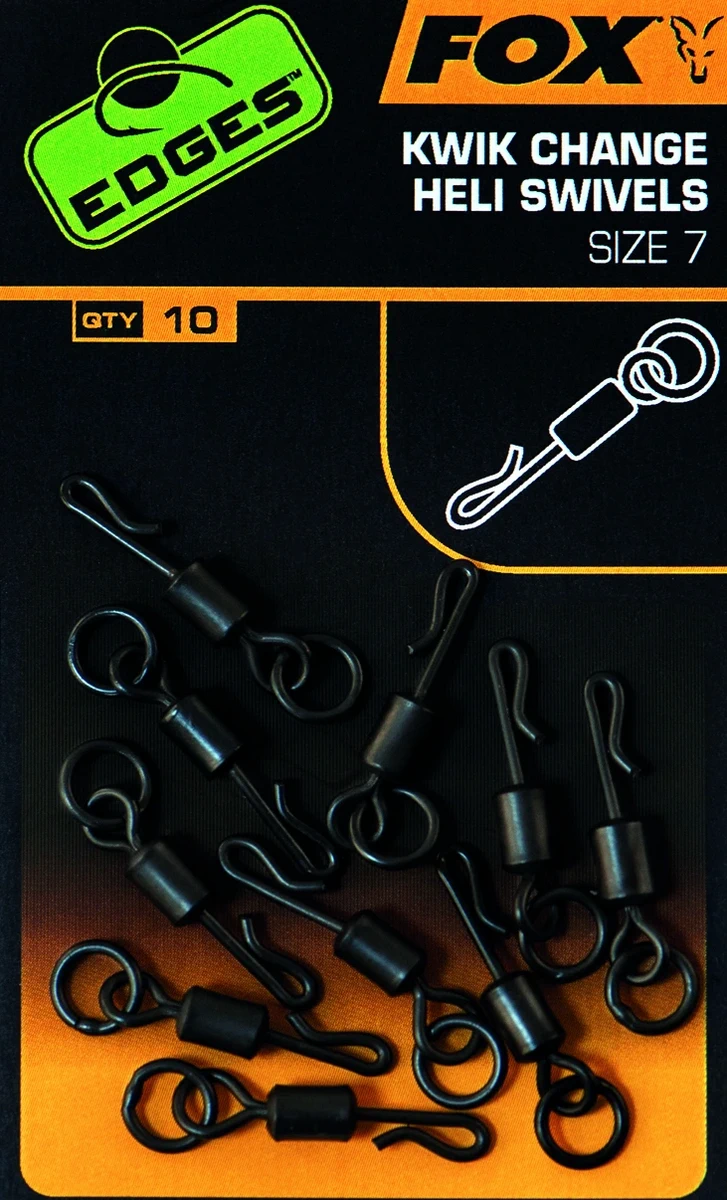 FOX Edges Kwik Change Heli Swivels Size 7 10st weitere Ansicht