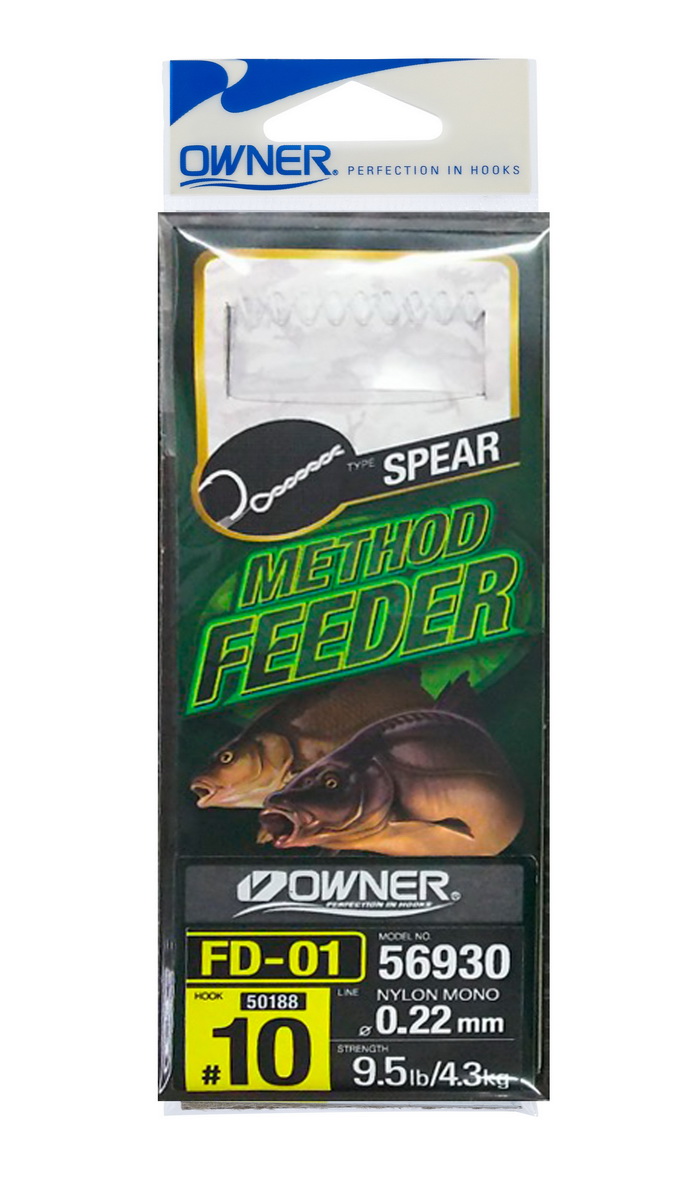 OWNER Method Feeder Haken mit Speer 0,25mm #6 OWNER Method Feeder Haken mit Speer 0,25mm #6