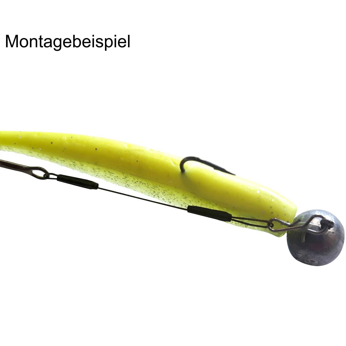 BALZER Zander Stinger Rig, 1x7, beschichtet mit Clip, 7,5cm