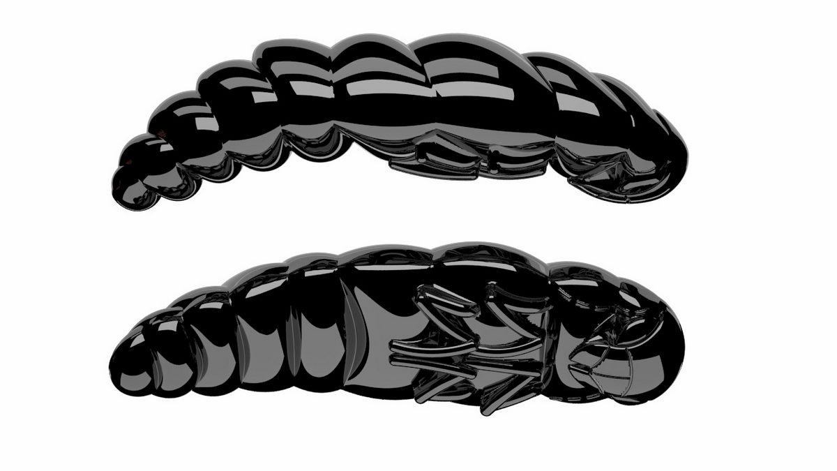 LIBRA LURES Largo 35 Cheese 040-black 10st, Forellenköder, schwimmend und aromatisiert