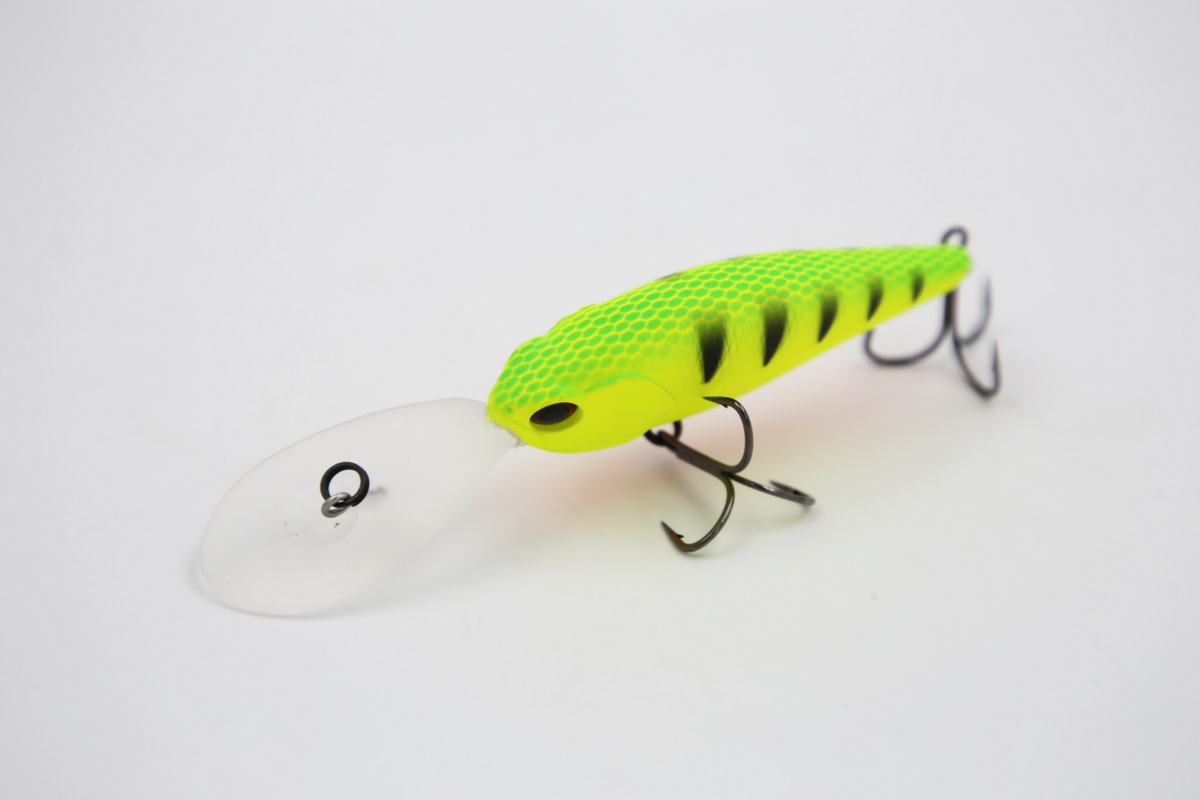 TAIPAN Diving Shad Chartreuse Perch 75mm