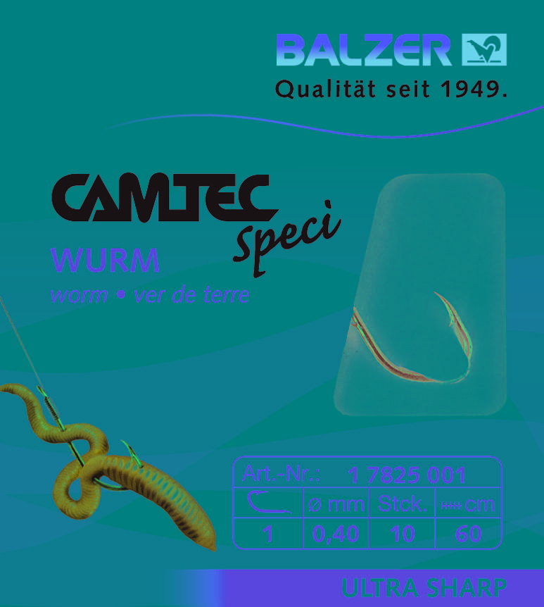 BALZER Camtec Speci Wurmhaken brüniert 60cm #4
