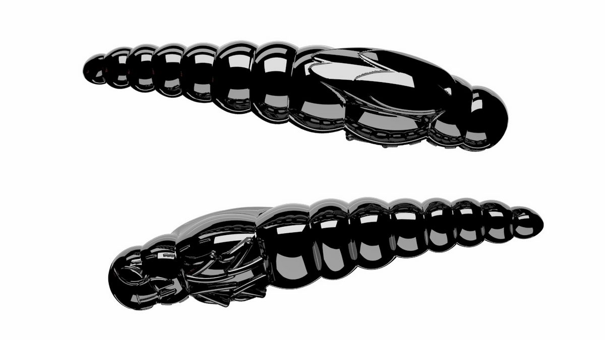 LIBRA LURES Largo Slim 28 Cheese 040-black 15st, Forellenköder, schwimmend und aromatisiert