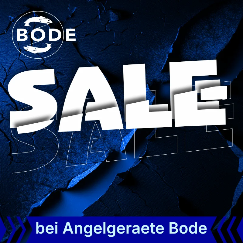 Sonderangebote, Auslaufmodelle, Restposten, drastisch reduziert bei Angelgeräte-Bode