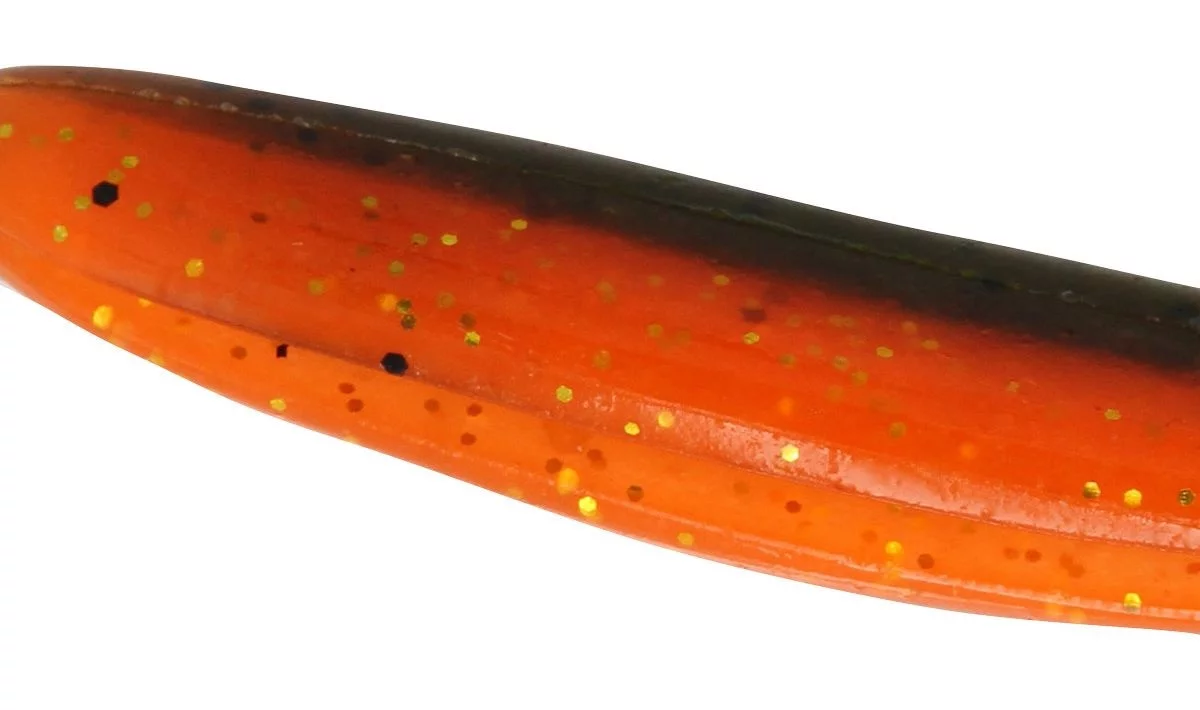 MOSTAL Taipan Shad 7.50cm Green Tomato Glitter 10 Stück Gummifische Shads