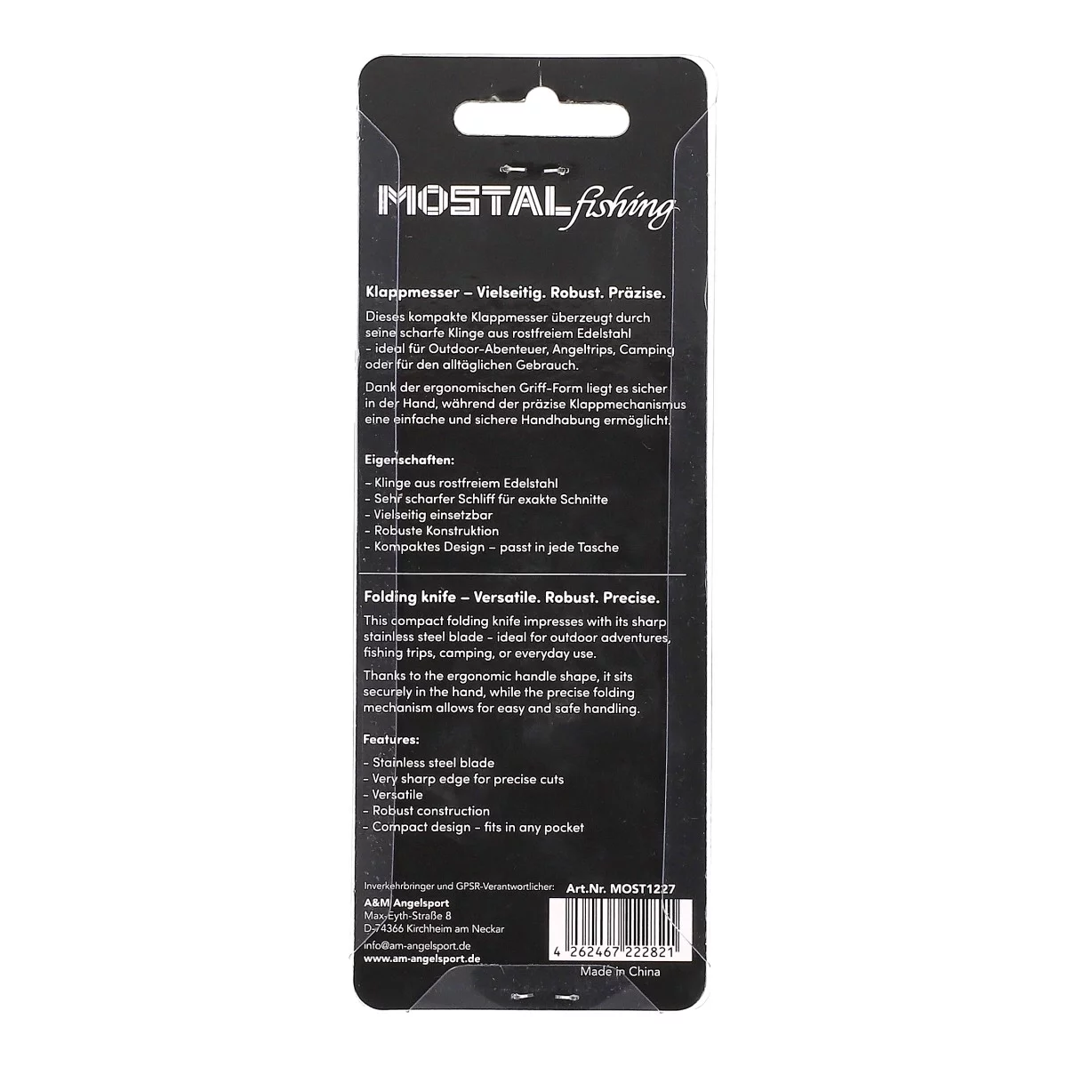 MOSTAL Foldable Stainless Steel Messer 4" Klappmesser Angeln Outdoo