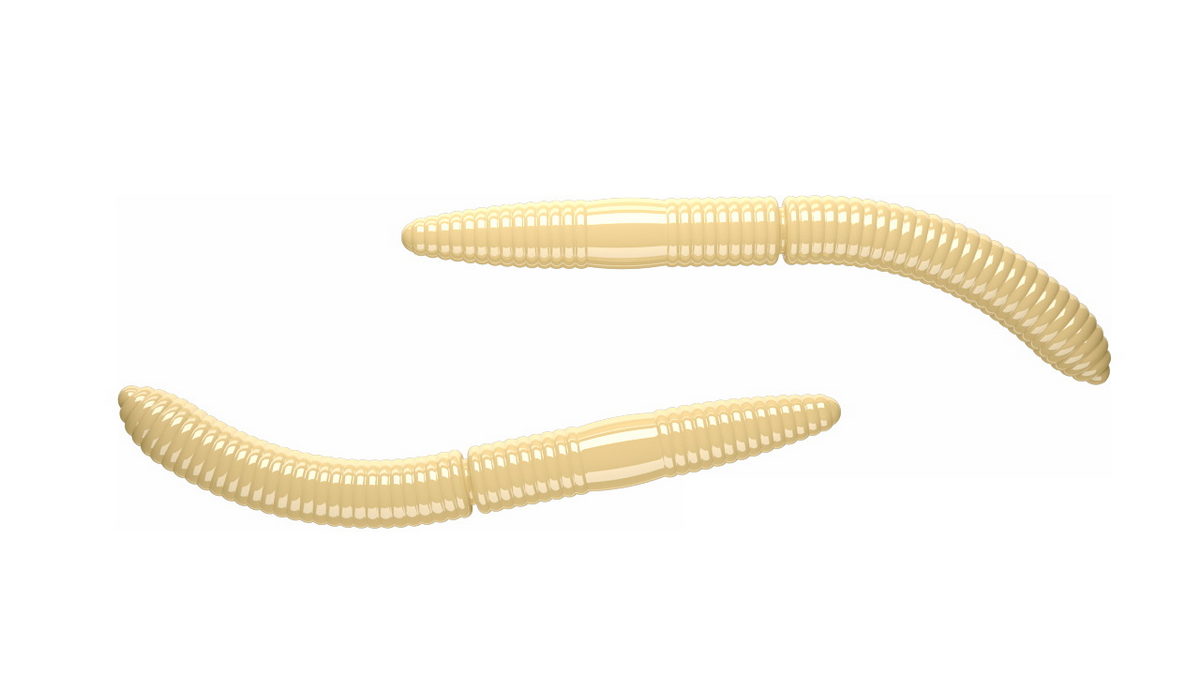 LIBRA LURES Fatty D'Worm 75 Krill 031-olive 8st, Forellenköder, schwimmend und aromatisiert — 6.50 Cheese Knoblauch