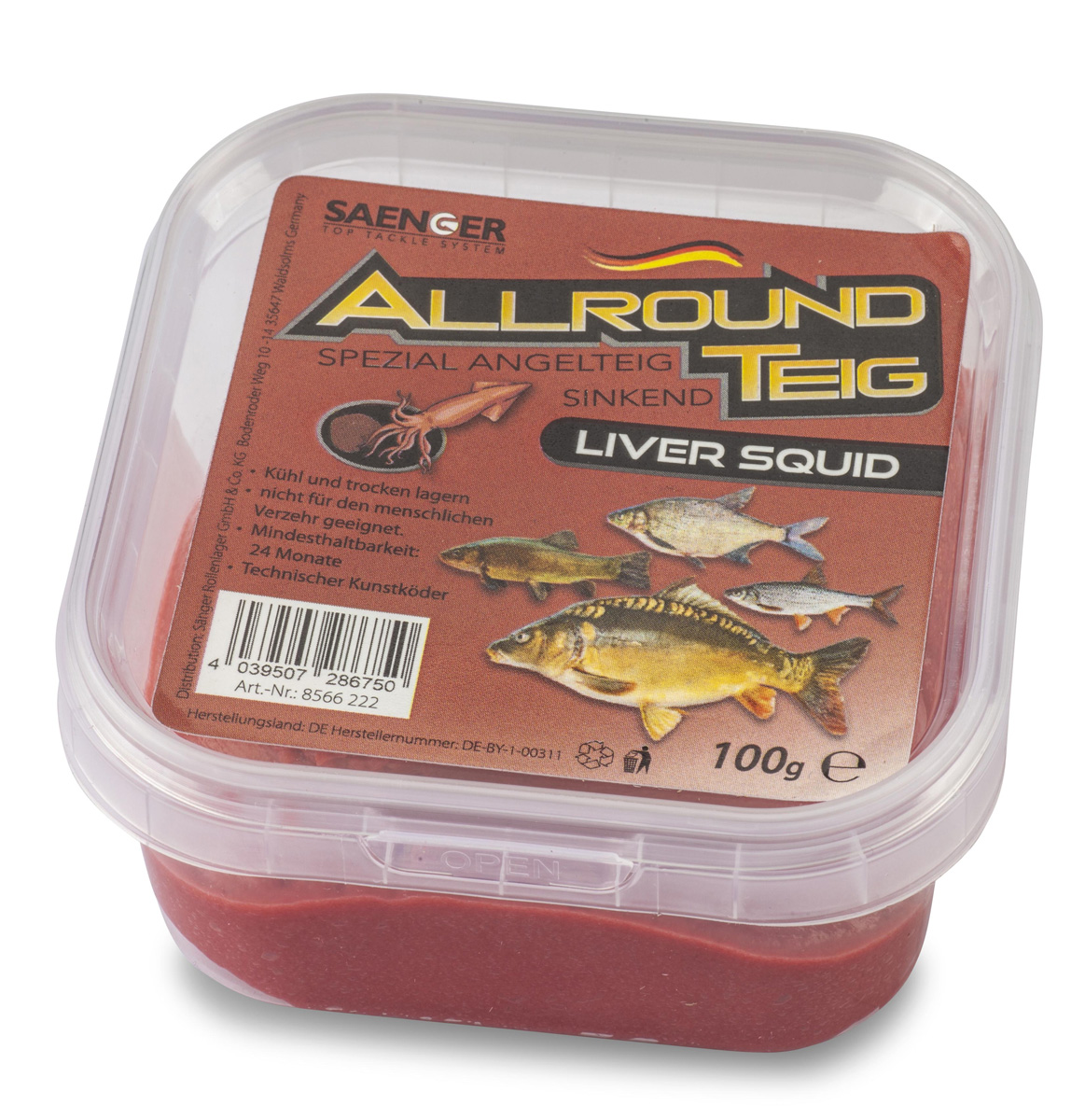 SÄNGER Allroundteig 100g Liver Squid SÄNGER Allroundteig 100g Liver Squid