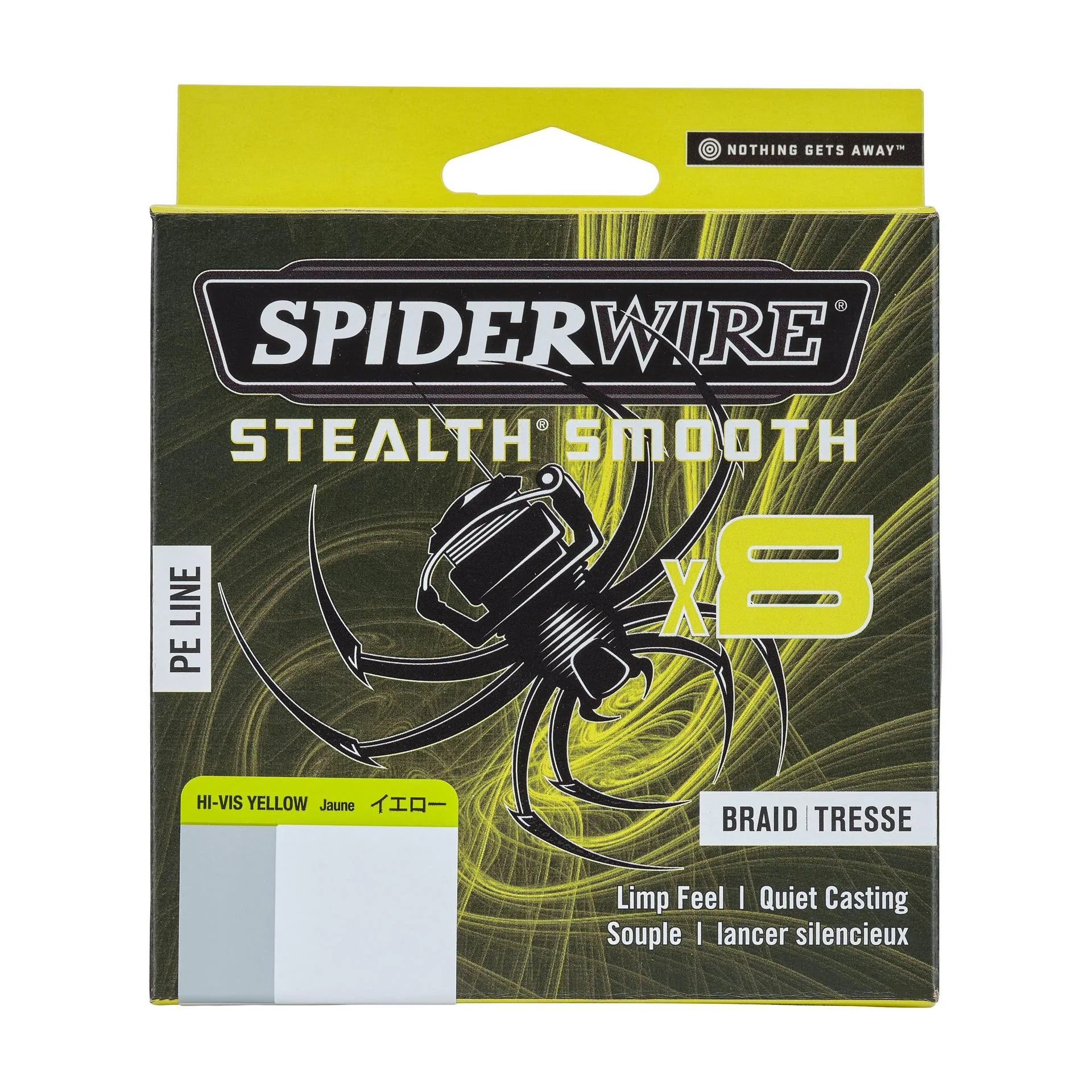 SPIDERWIRE Stealth Smooth 8 Braid 0,09mm 150m HI-Vis Yellow 7,5kg geflochten
