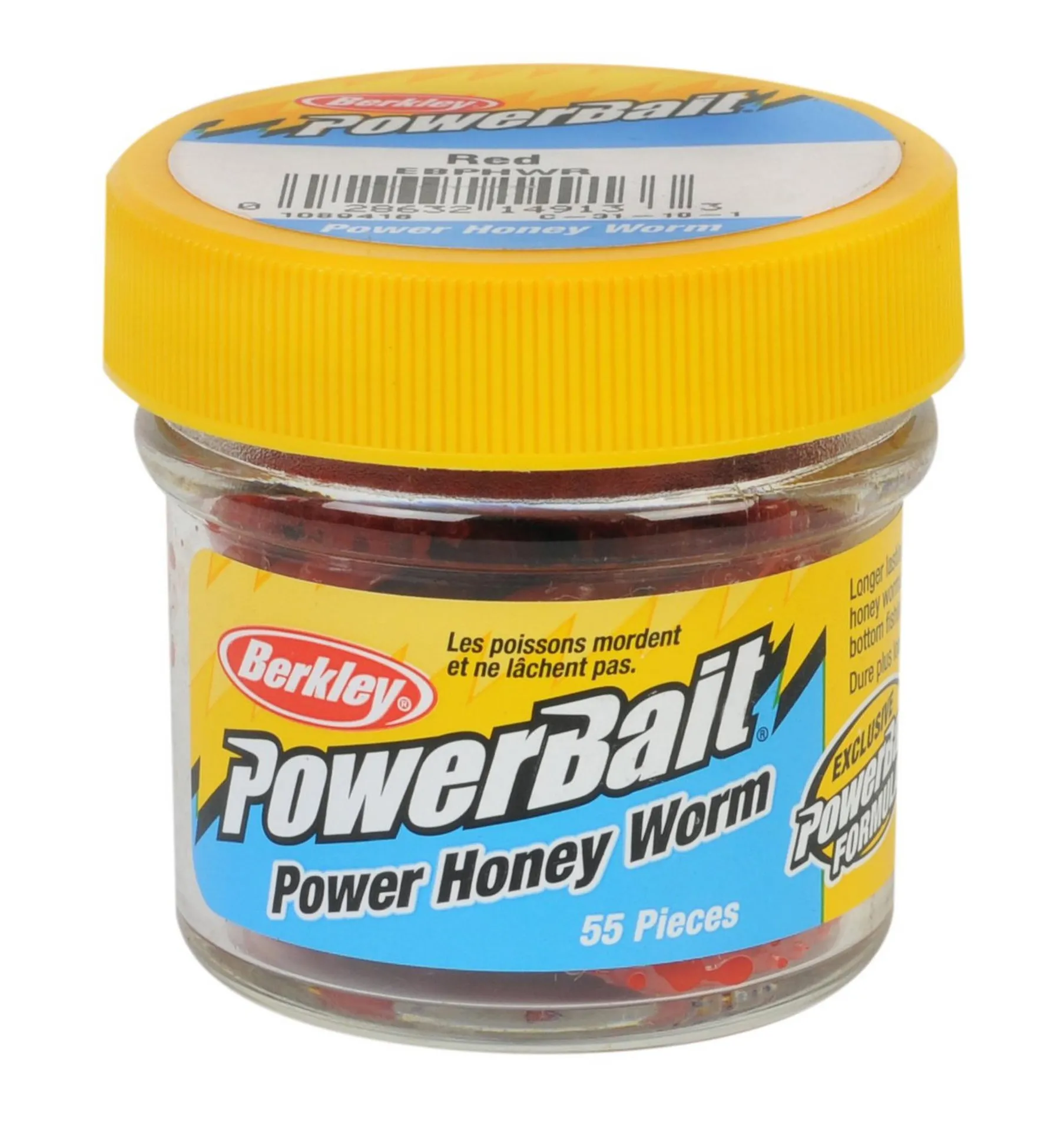 Berkley EBPHWR PWR HONEY WRM RED 35 Gummifische,Twister