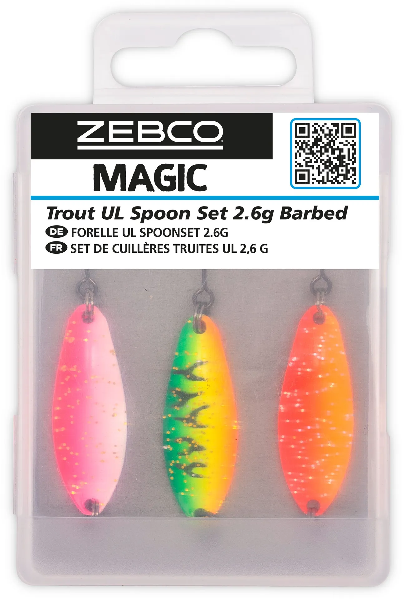 ZEBCO Target Fish Trout UL Spoon Set 2.6g