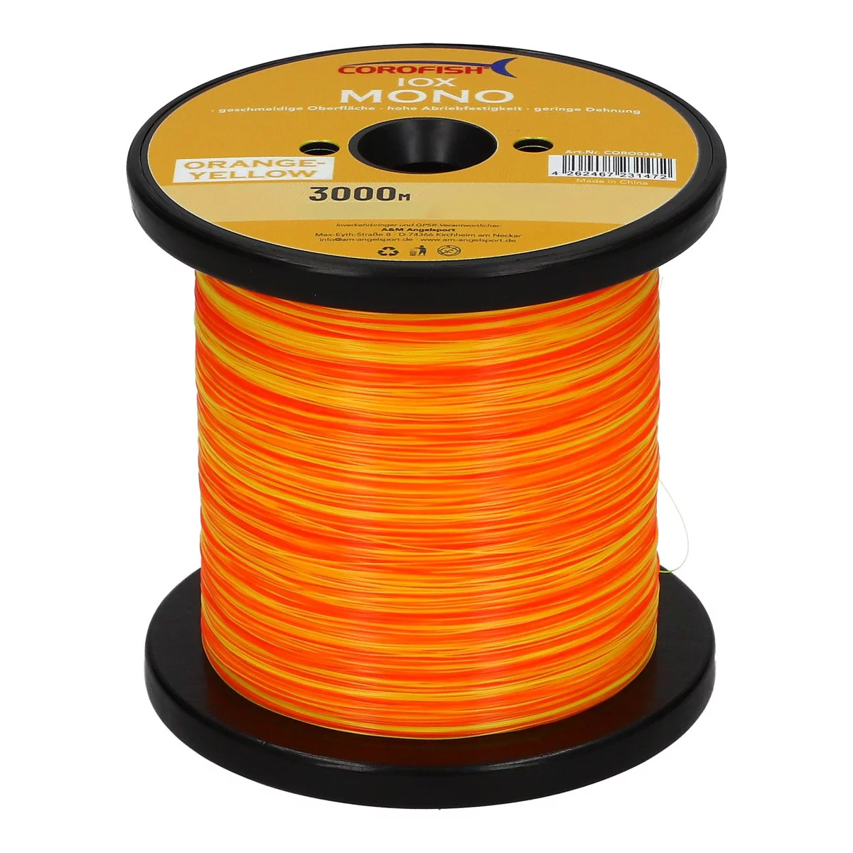 COROFISH IOX MONO 3000m Orange/Yellow monofile Angel-Schnur