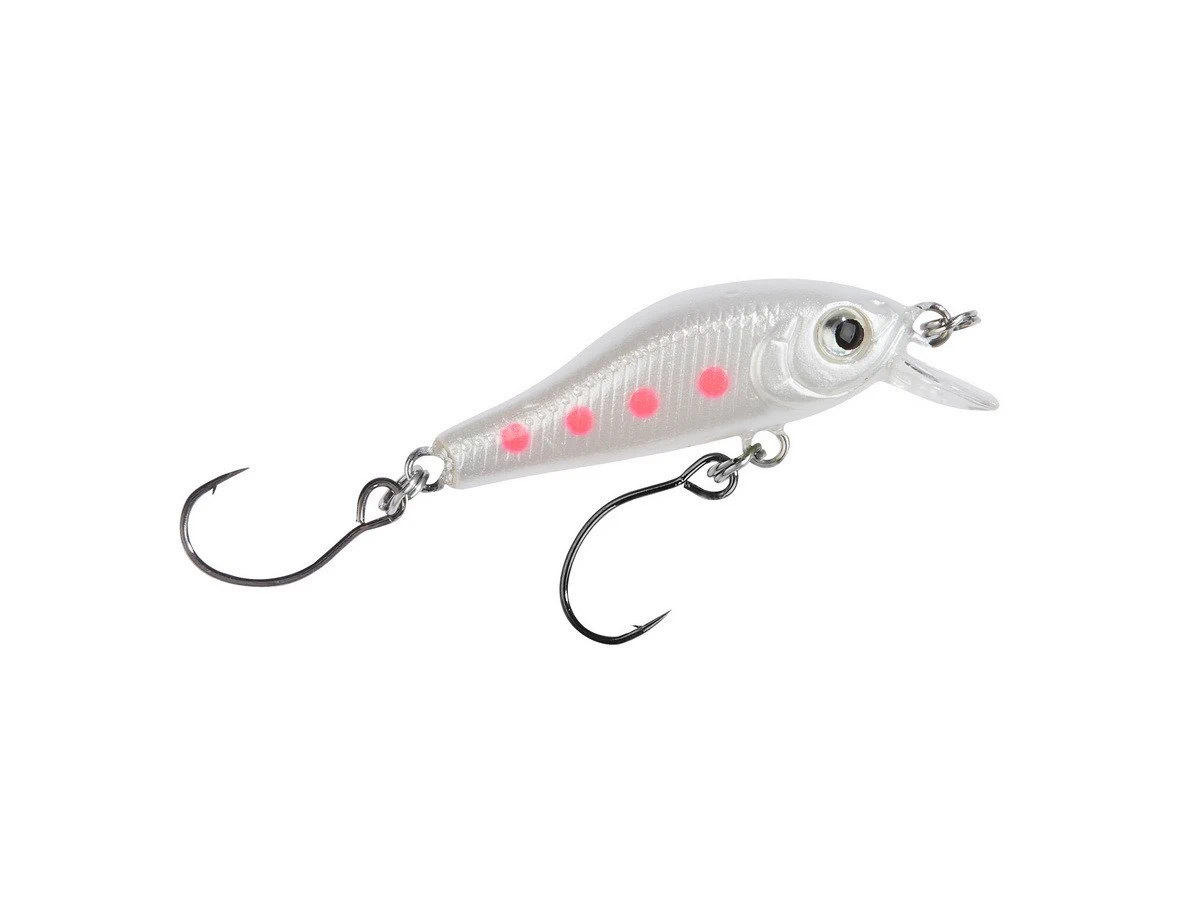 BALZER Trout Attack Minnow Wobbler UV gelb-blau 3,5cm 2g — 3.50 weiss-pink