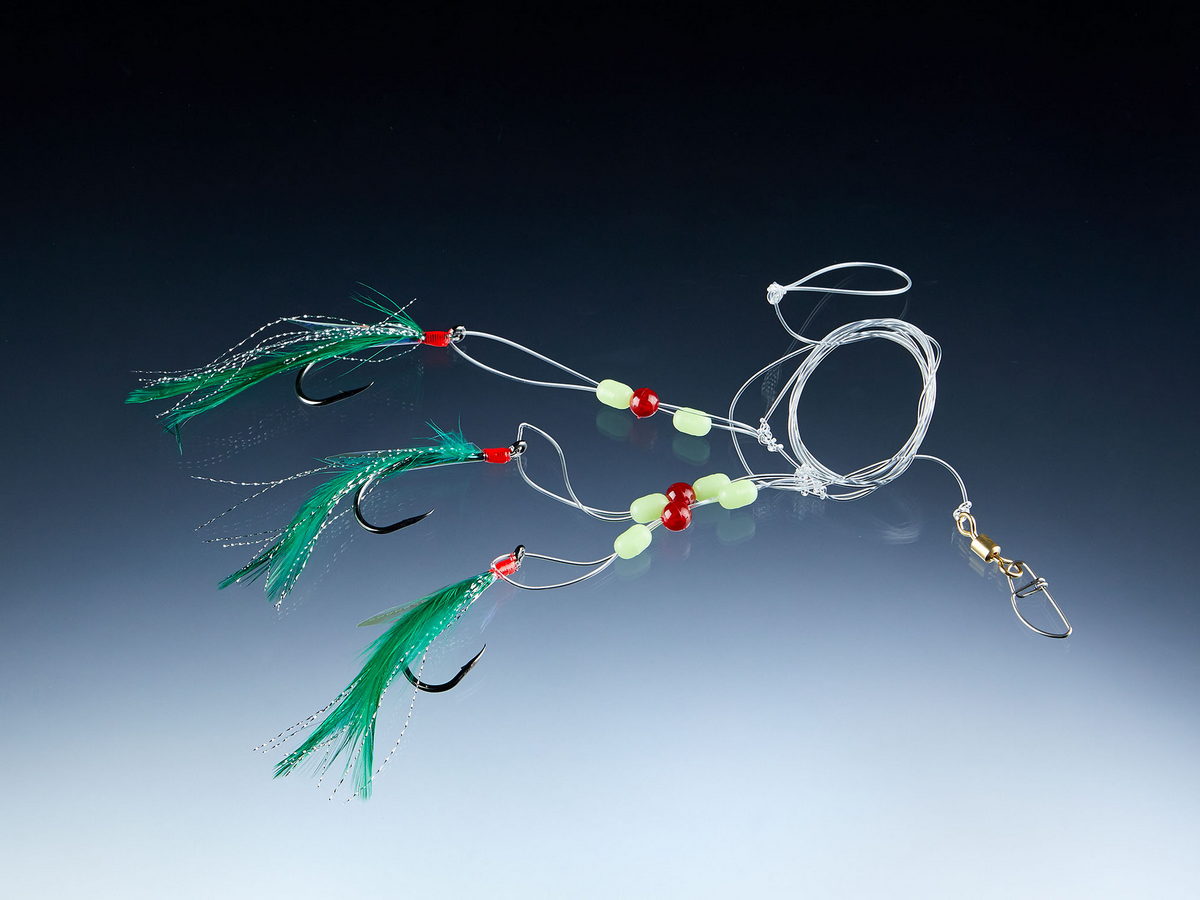 BALZER Cod-/Coalfish System, grün, mit 3 Haken 7/0 1st BALZER Cod-/Coalfish System, grün, mit 3 Haken 7/0 1st