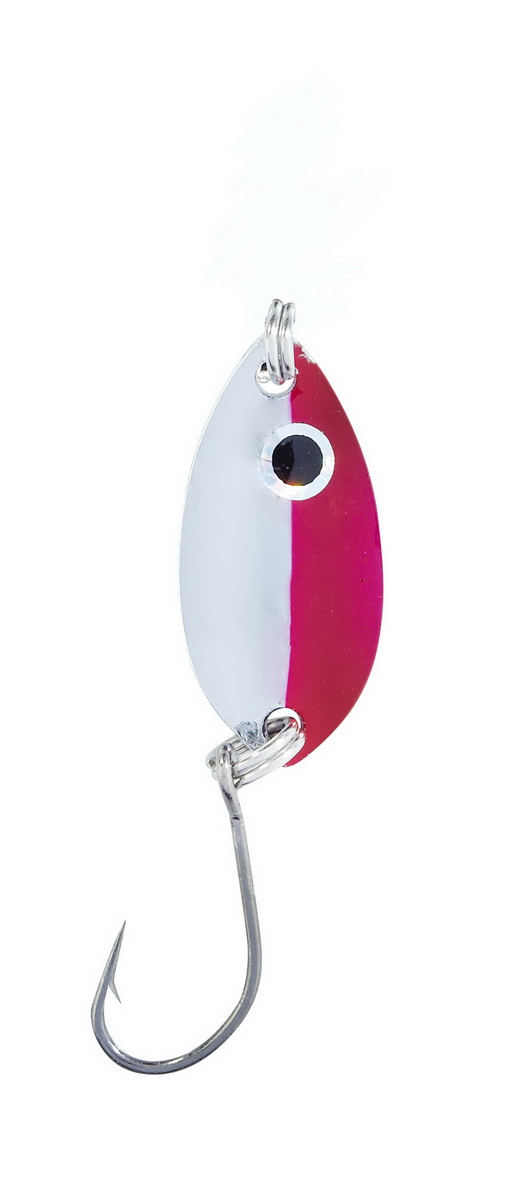 BALZER Trout Attack Forellenblinker Leaf pink 1,5g — Silber Rot 1.50