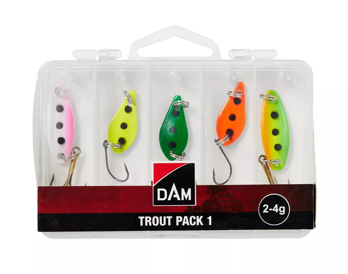 DAM Trout Pack Box 2-4g Assorted Varied