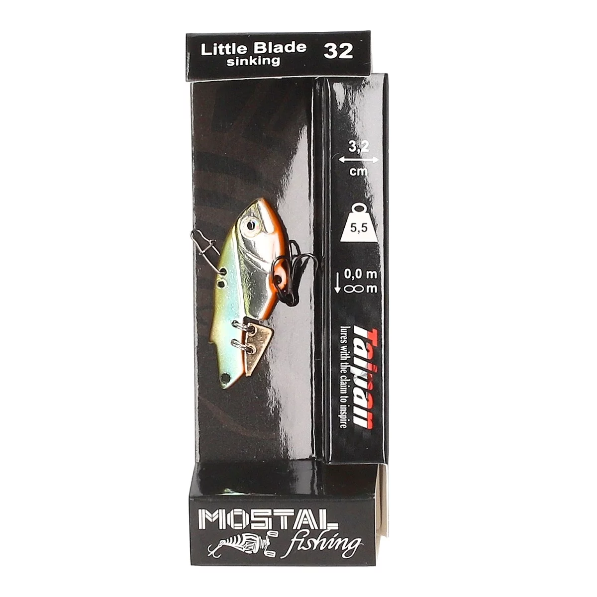 TAIPAN Little Blade Metallic Shad 32mm