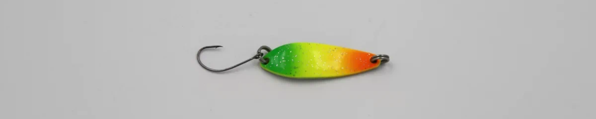 EFT Trout Wave Spoon 3.5g orange yellow glitter