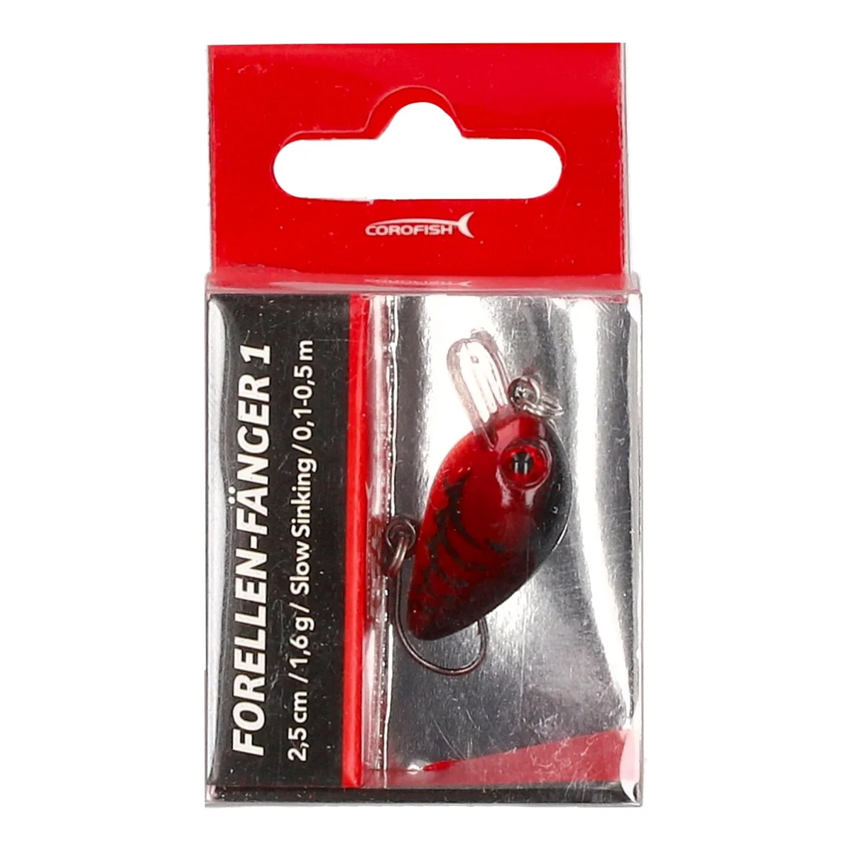 COROFISH Forellen Fänger 1 2,5cm BR 1,6g Slow Sinking 0,1-0,5m