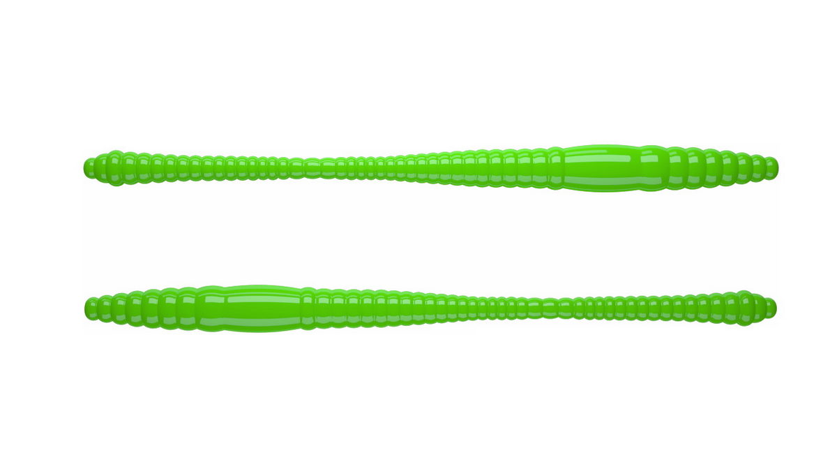LIBRA LURES Dying Worm 80 Cheese 038-brown 12st, Forellenköder, schwimmend und aromatisiert — 7.00 Hot Green Cheese