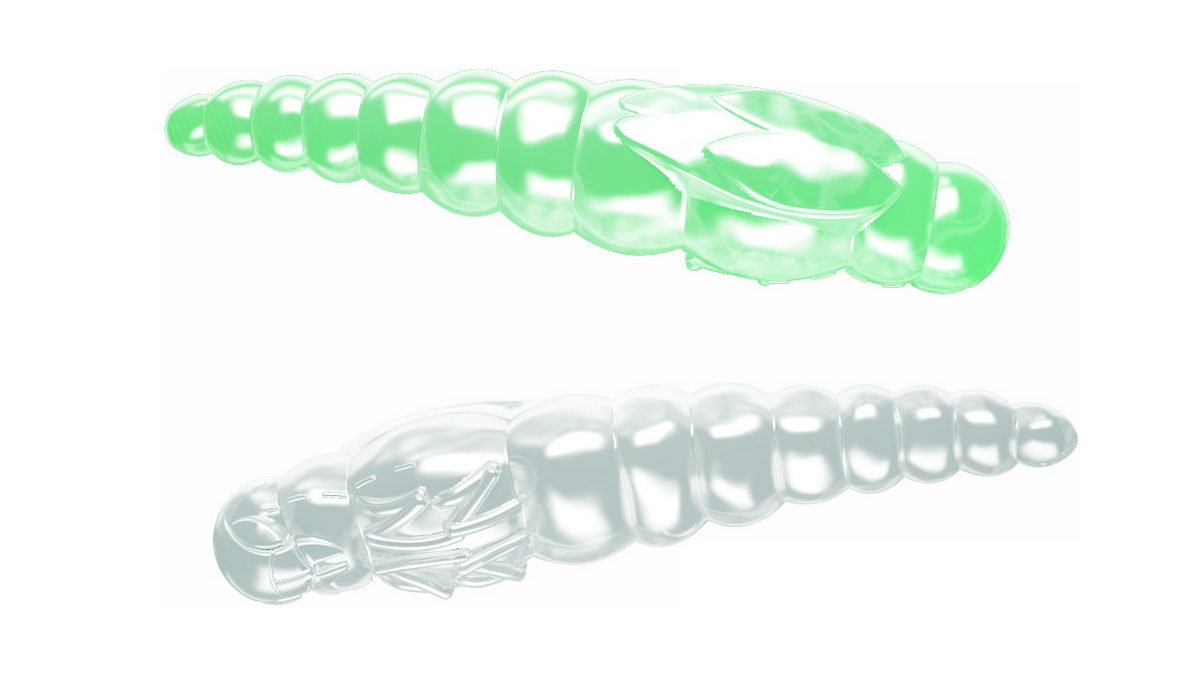 LIBRA LURES Largo Slim 28 Cheese 040-black 15st, Forellenköder, schwimmend und aromatisiert — 2.80 Glow UV Green Krill