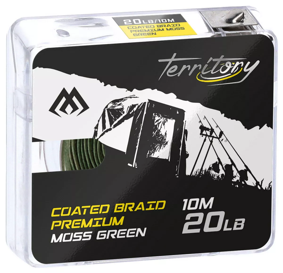MIKADO Coated Braid Premium - Moosgrün 20Lbs/10M - 1st