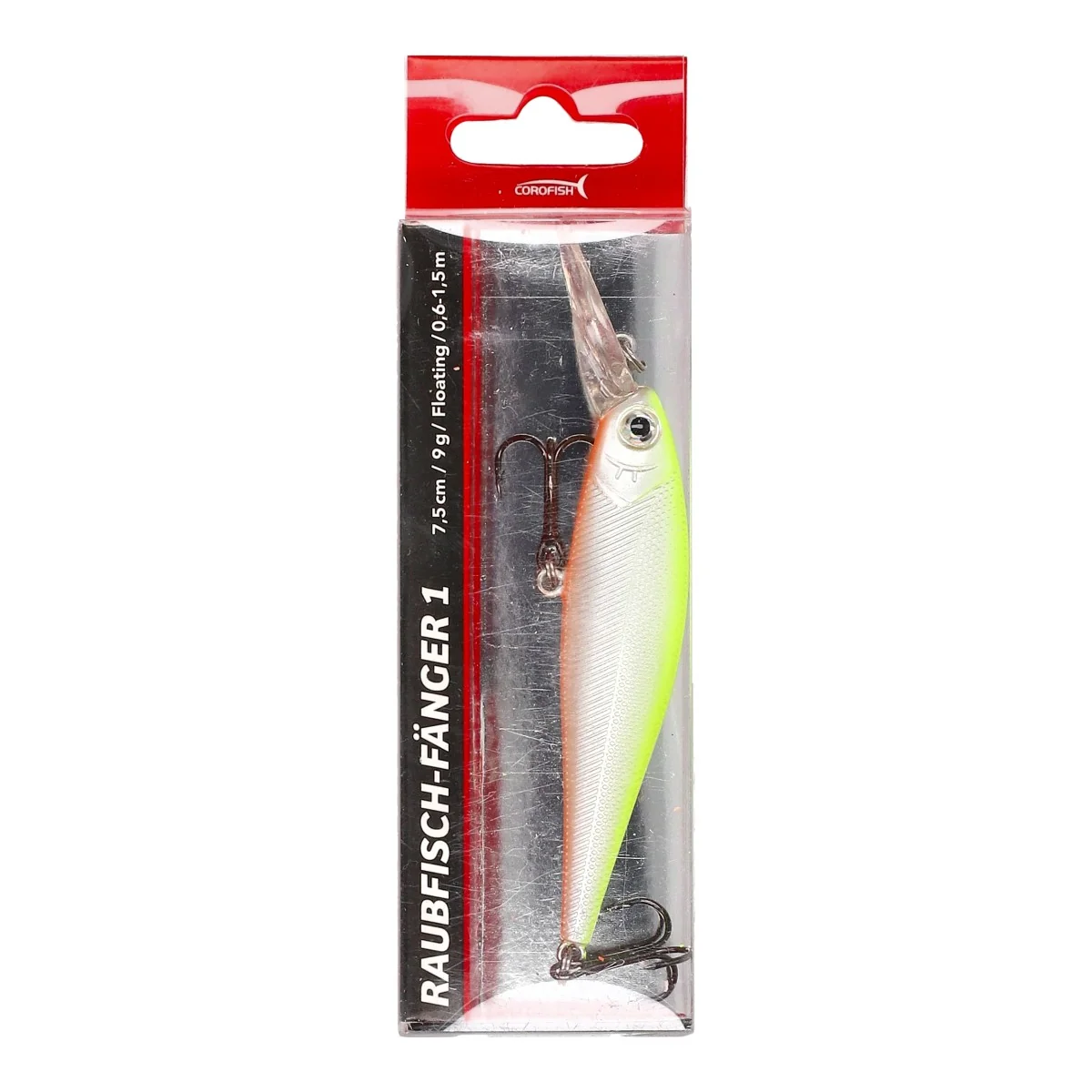 COROFISH Raubfisch Fänger 1 7,5cm CH 9g Floating 0,6-1,5m