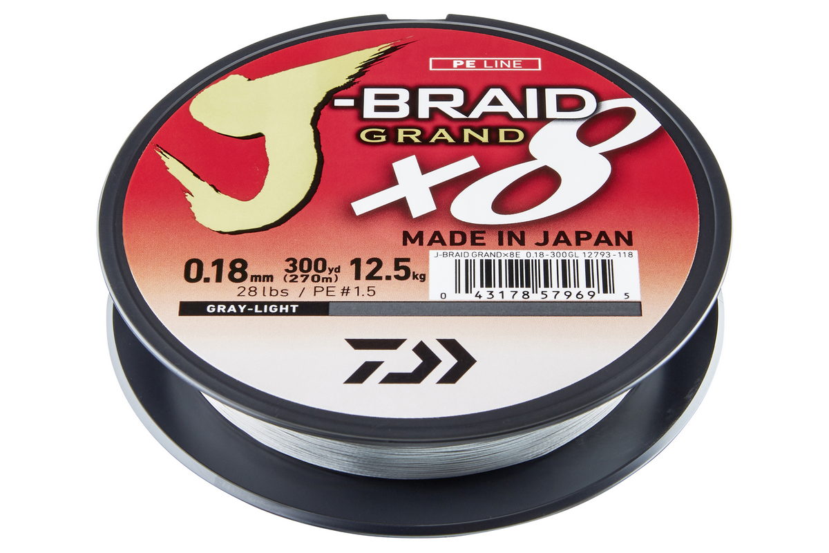 DAIWA J-Braid Grand X8 chartreuse 0.22mm 19.50kg 135m DAIWA J-Braid Grand X8 chartreuse 0.22mm 19.50kg 135m