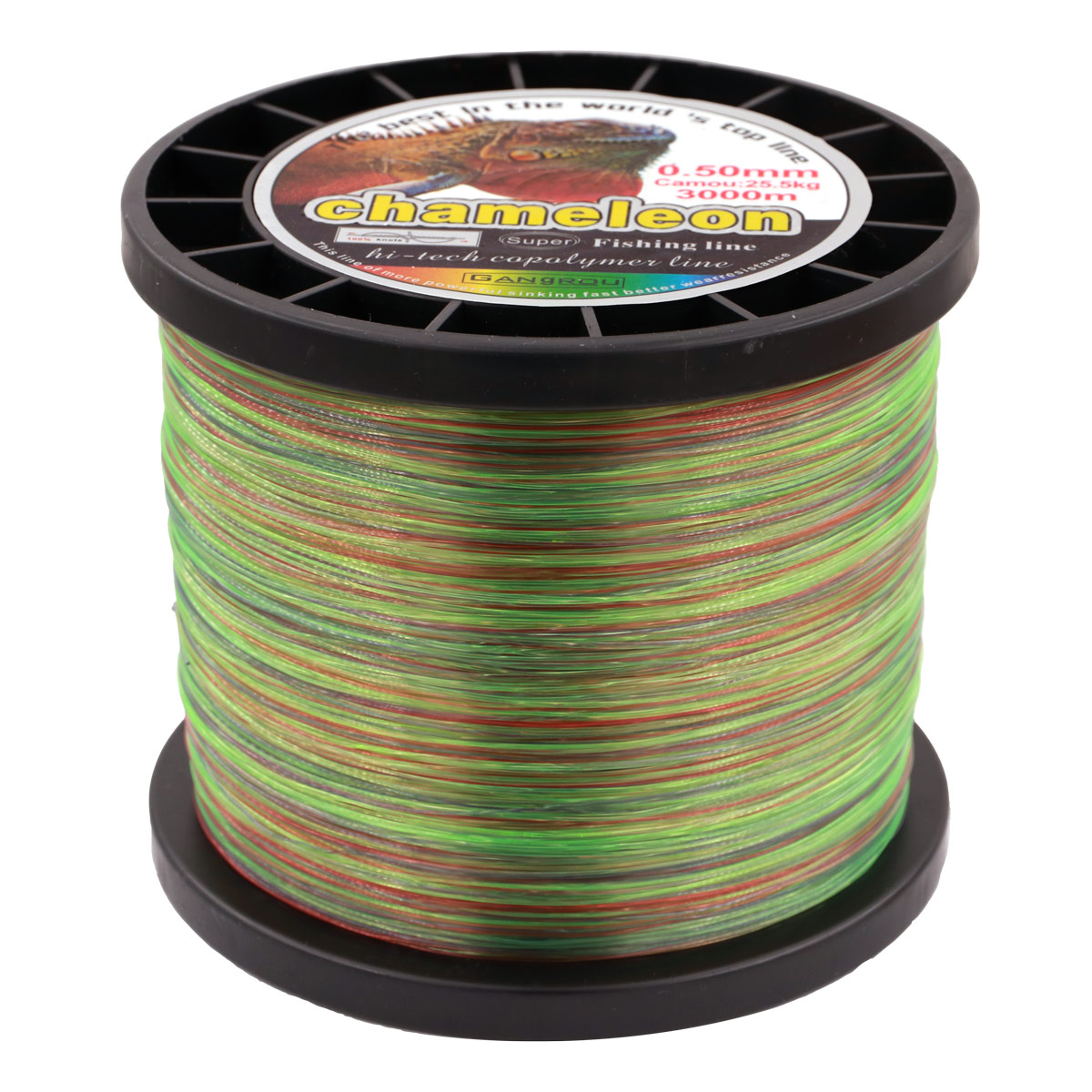 Gangrou Chameleon Camou 0.254mm 9.30kg 3000m monofile Angelschnur