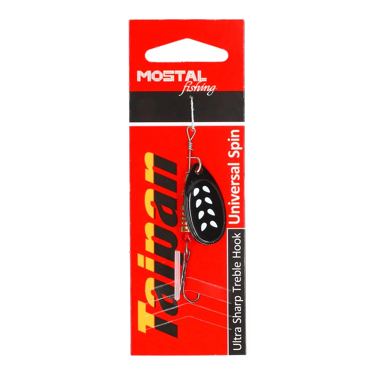 MOSTAL Universal Spin Silver Flex 1, 4g/6cm — 0black white
