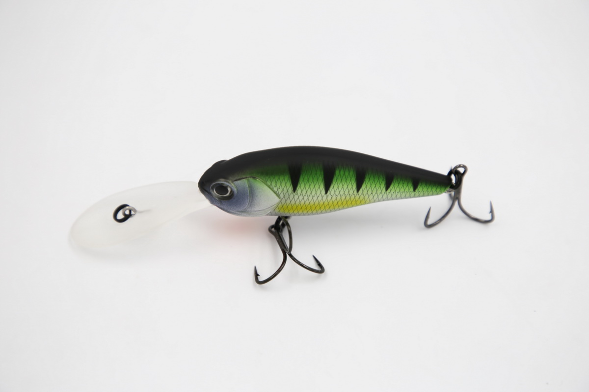 TAIPAN Diving Shad Green Perch 75mm
