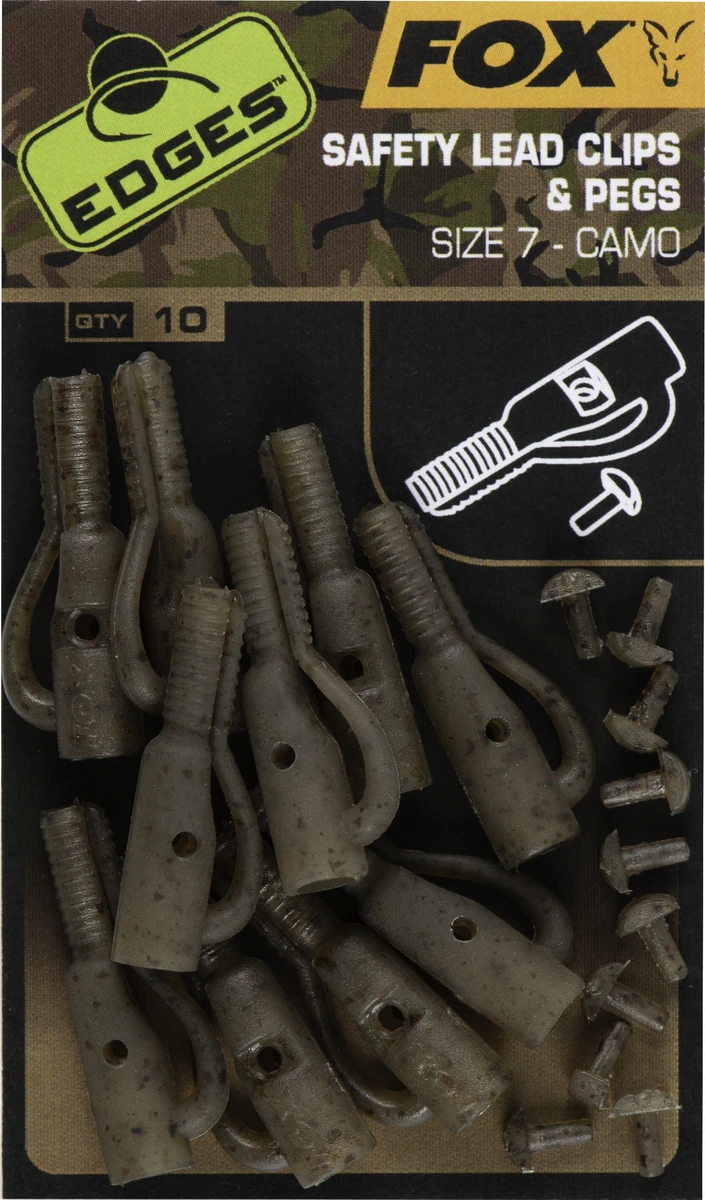 FOX Edges Camo Size 7 lead clip + pegs weitere Ansicht