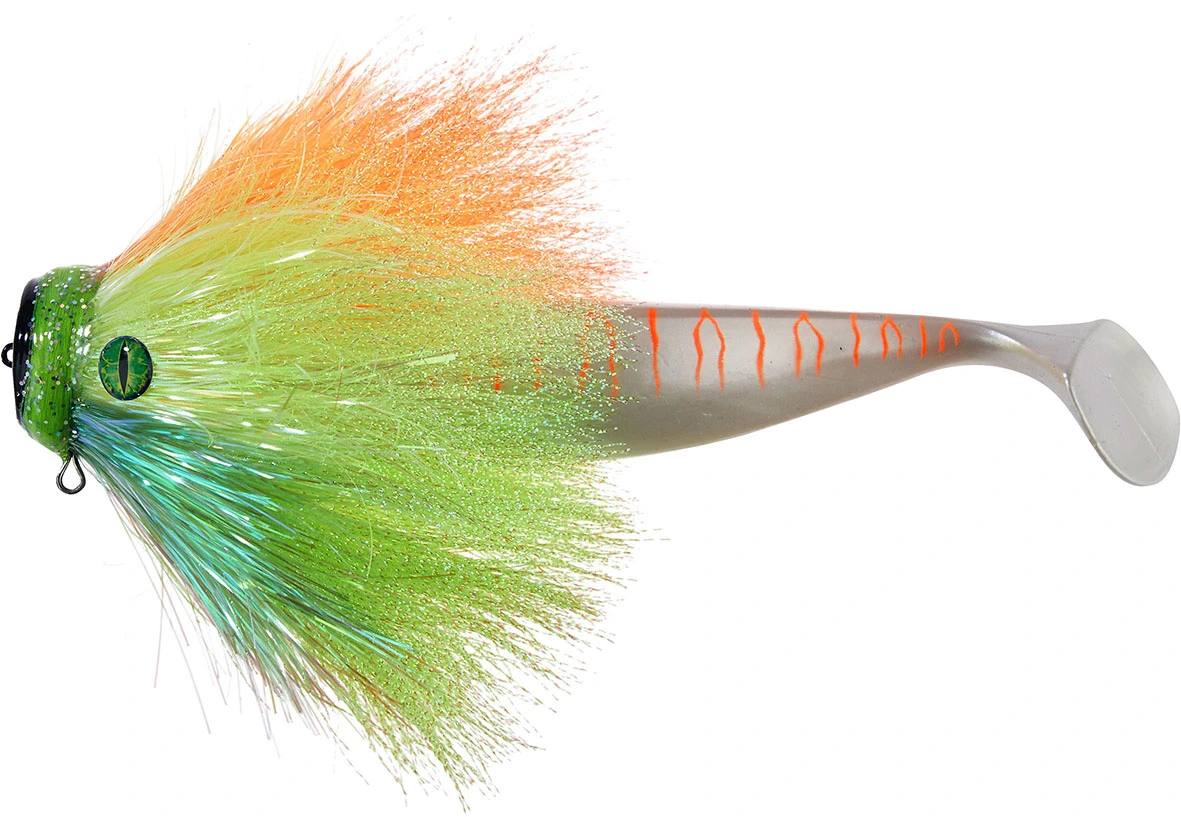 BALZER Magic Fibre Lure Green Pumpkin 10cm Detailansicht 1
