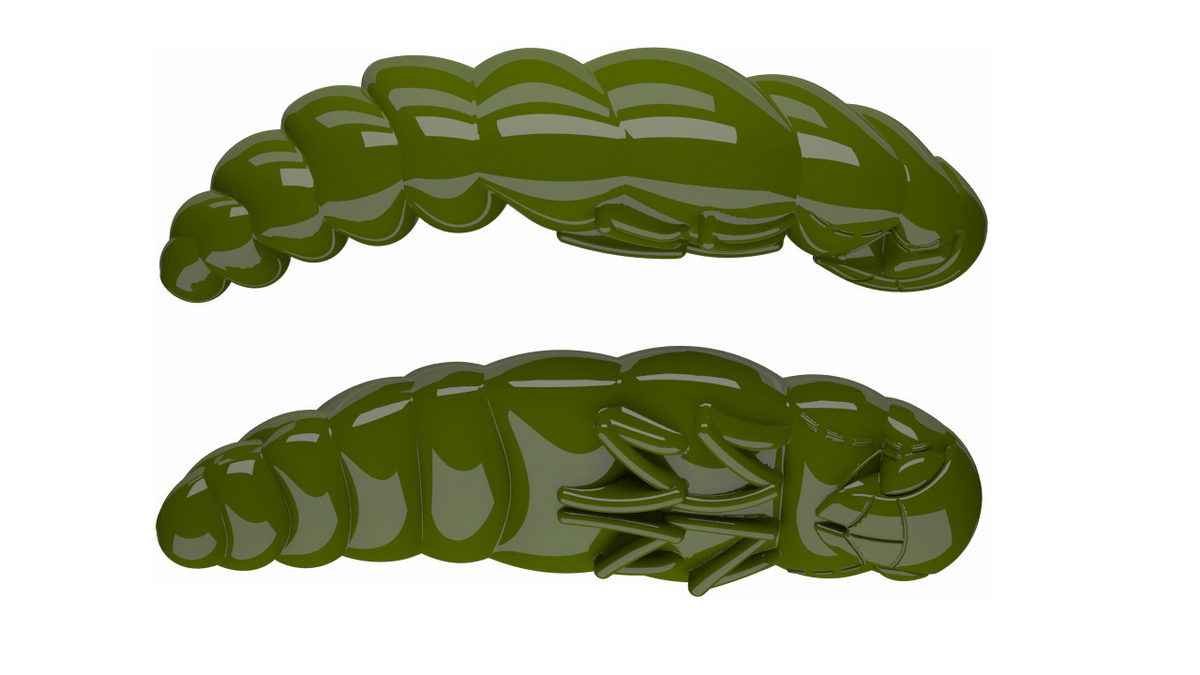 LIBRA LURES Largo 35 Cheese 040-black 10st, Forellenköder, schwimmend und aromatisiert — 3.00 Olive Krill