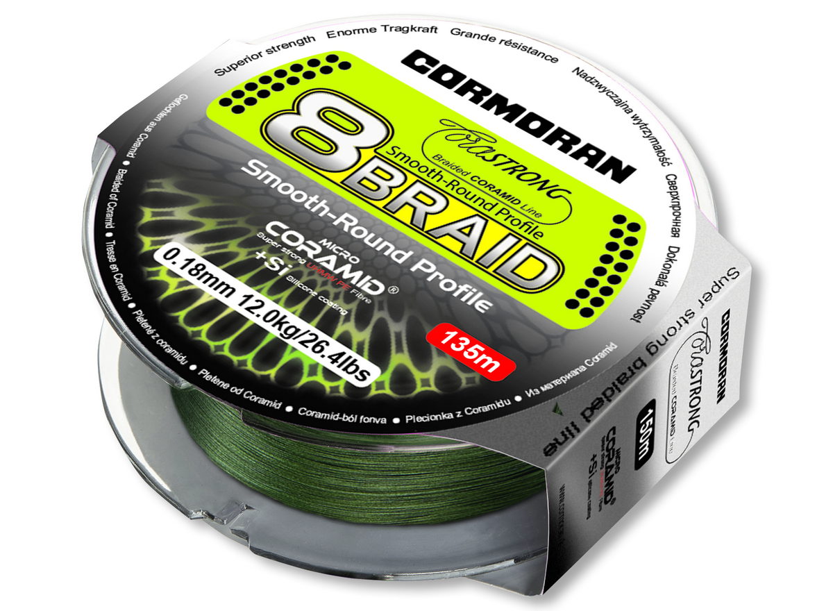 CORMORAN Corastrong 8-Braid grün 0.14|9.4kg|135m CORMORAN Corastrong 8-Braid grün 0.14|9.4kg|135m