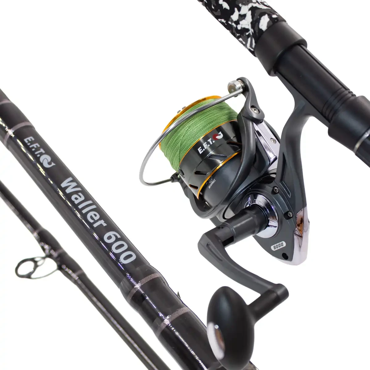 EFT Waller Combo 600g 3.00m 200-600g bespult mit ca. 200m IOX 4 Braid 0.50mm 39.5kg