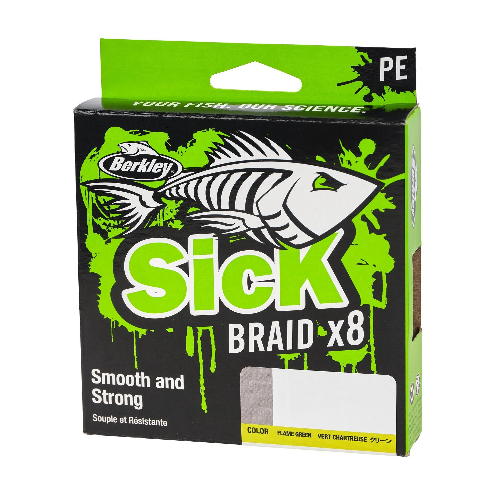 BERKLEY Sick Braid 8X Flame Green 0.29 mm 300m 26.4kg